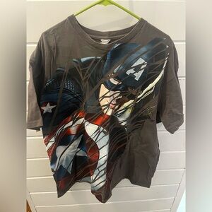 Marvel Captain America Graphic T-Shirt Men’s Delta Pro Weight Shield Tee 2XL